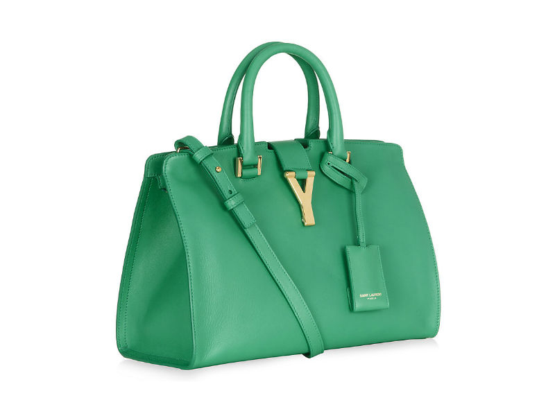 YSL Green Cabas Bag