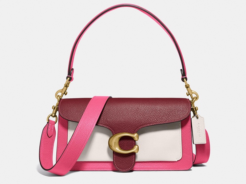 Coach+Mini+Tabby+Bag+Charm+Keychain+Fob+Multi+Confetti+Pink+Chalk+